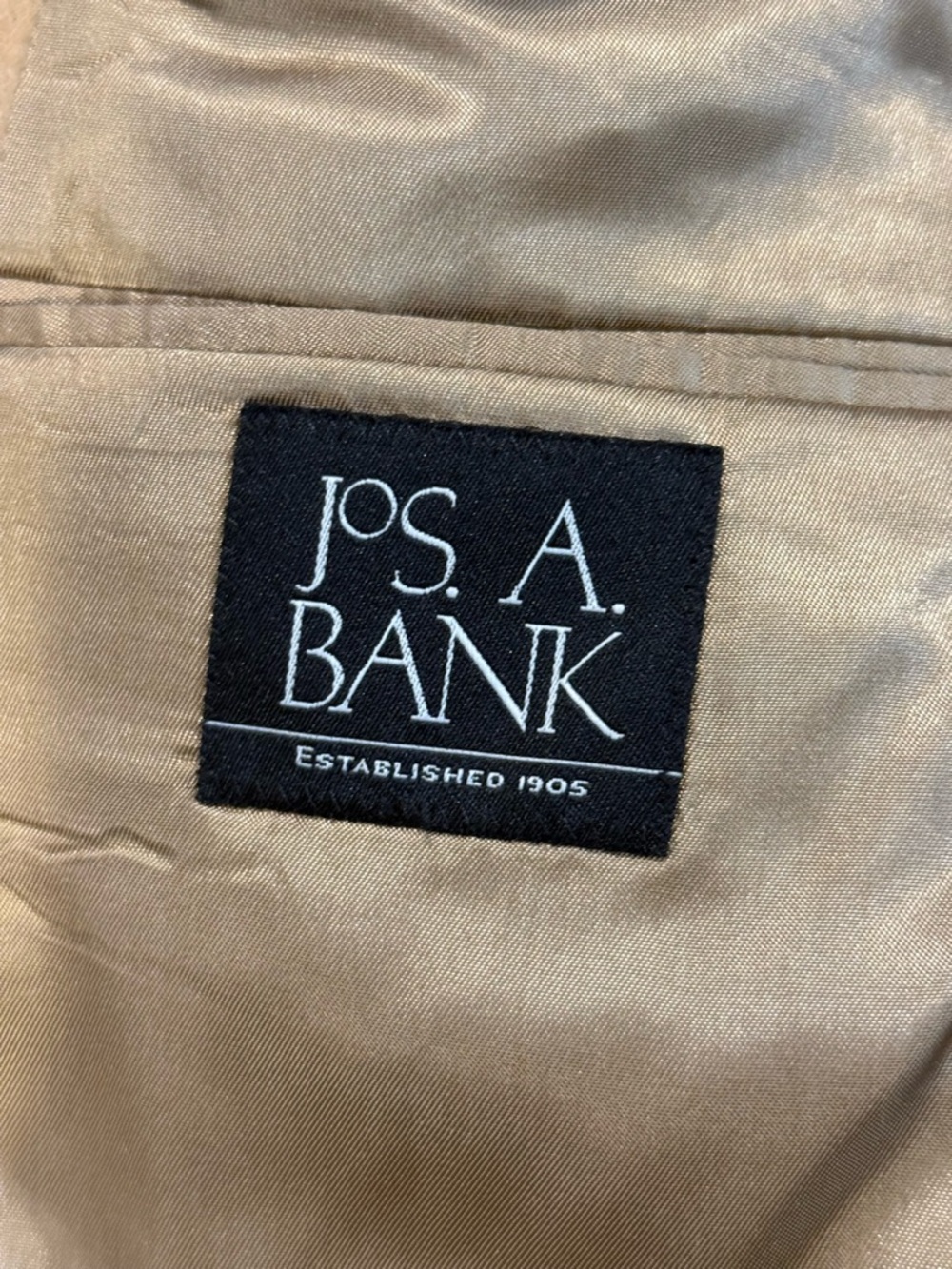 Jos A Bank 100% Camel Hair‎ Blazer Sport Coat 44R Gordon 2 Button Work Office - Picture 11 of 15